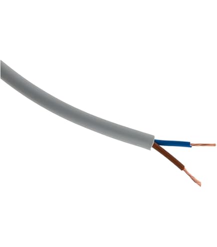 EBROM Kunststof Slangleiding Rond LED-kabel Kabel Kabel Apparaatkabel H03vv F 4x075 Mm Mm2 4g075 Kleur Wit 10m