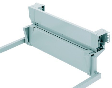 Preisvergleich Produktbild GedoTec® Rückwand-Set Servo-Drive Müllauszugseinheit für Abfallsammler zum Einhängen in Zargenführung / Korpusbreite 450 - 600 mm / BLUM Komplett Set / Markenqualität (KB 500 mm)