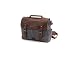 Produktbild SUVOM Vintage Messenger Bag Umhängetasche Aktentasche Schultertasche 14 Zoll Laptoptasche aus Canvas und Leder (Dunkelgrau)