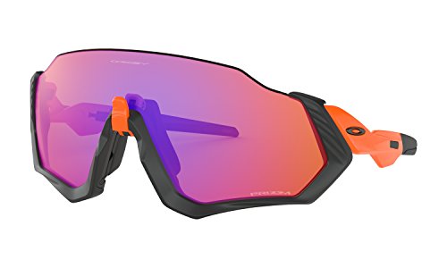 Preisvergleich Produktbild Oakley Flight Jacket Matte Black Neon Orange Prizm Trail