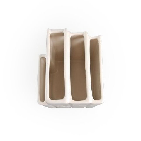 SELETTI Vorratsdose 25 cm große Porzellan „Biblio Tek“ Buch Vase, weiß - 3