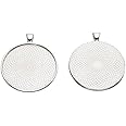 SHUNAE 40mm Round cabochon Pendant Base Settings Antique Silve Jewelry Bezel Blanks DIY Necklace Making Supplies 10pcs