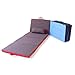 Produktbild 4-Fach Klappmatratze, Polyurethan-Schaum Faltmatratze Faltbare Matratze Isomatte Büro Bett Camping Yoga Rest Mat Gästematratze Mit Abnehmbaren Bezug, Kissen, Augenmaske, Tragetasche 70X180cm,Rot