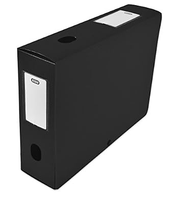 Elba 400094580 Boîte de classement à monter dos 80 mm polypropylène opaque 24 x 32 cm Noir