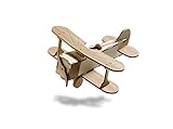  Flugzeug-Bausatz aus Holz, 2-farbig