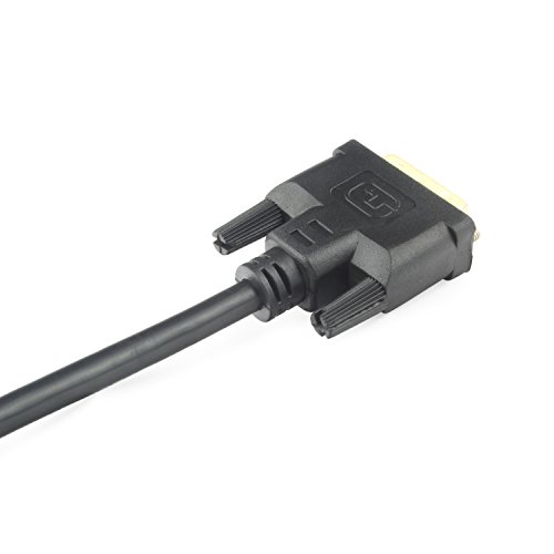Incutex High Speed DVI zu DVI Kabel mit vergoldeten Kontakten Dual Link 24+1 Pins HDTV 1080p, 2 Meter - 4