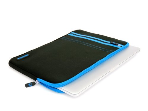 COOL BANANAS RainSuit Stripes Tasche passgenau für MacBook Pro 15 Zoll mit Retina Display | Sleeve | Hülle aus hochwertigem Neopren für perfekten Schutz | leicht zu reinigen | Farbe Blau (MacBook Retina 15, Blau)