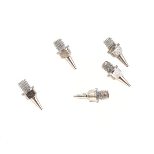 Gazechimp 5er/set 0,2 mm Airbrush Düse + 5x Edelstahl Nadel 0,2 mm für Airbrush Pistole - 7
