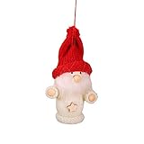 (｡ ♥ ᴗ ♥｡) Fortgeschrittenes Material: Handgefertigte schwedische Pygmäenhände. Sein Körper und seine rosa Nase sind aus weichem Filz gefertigt, der dicke weiße Bart ist aus hochwertigem Faserfell gefertigt und sein Hut ist mit einem beliebten Muster gewebt. Die Koboldgröße eines jeden Elfen beträgt ungefähr 9,5 × 5 cm (3,74 × 1,97 Zoll).