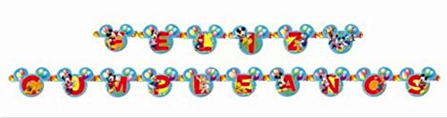 Mickey Mouse - Guirnalda feliz cumpleaños Clubhouse (Verbetena 014000250)