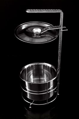 Kohlekorb Groß mit Zangen- und Deckelhalter - 2