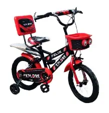 Felix Cox 14X2.40 Single Seat with Training Wheel Bicycle 14 Inch Suitable for Boys and Girls 3 to 5 Years