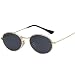 Produktbild LAMAMAG Sonnenbrille Kleine Ovale Sonnenbrille Frauen Vintage Schwarz Rot Günstige Sonnenbrille Runde Metallrahmen Männer Uv Gafas De Sol, 2
