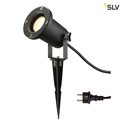 Projecteur extérieur SLV Nautilus de Spike ESL noire, 227.410 économie d'énergie GU10 Noir