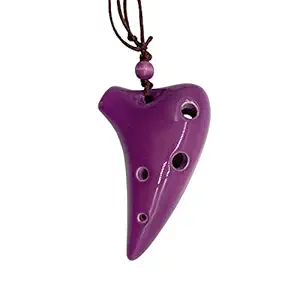 6 Holes Ceramic Ocarina Alto C Submarine Style Musical Instrument with Lanyard Music Score for Music Lover and Beginner