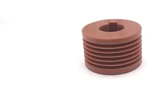 GENERICO Puleggia di Ricambio per Motore Elettrico Betoniere Imer Syntesi 140-190-250-300-350, Colore Marrone