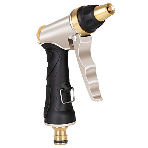 Vigorun Garden Pommeau de Douche Haute Pression en métal 9 modèles d'arrosage en Plein air, pelouse, installations de Lavage de Voiture et Douche pour Animaux domestiques