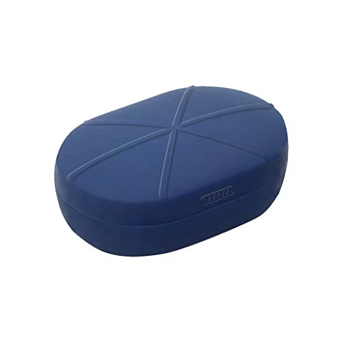 Preisvergleich Produktbild HSKB Kopfhörer Silikon Case, Schutzhülle Skin Tasche Staubdicht Kratzfestes Gehäuse Fall-Abdeckung für Xiaomi Airdots TWS Bluetooth in Ear Ohrhörer Case Cover (Dunkelblau)
