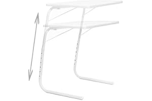 elitezotec NEW TABLE MATE TV DINNER LAPTOP TRAY ADJUSTABLE FOLDING TABLE DESK BED SOFA EASY
