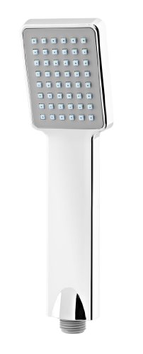 Sanifri 470010839 Handbrause Rectangle Brausekopf 65 x 80 mm, verchromt mit Antikalknoppen