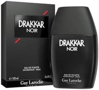 Drakkar Noir di Guy Laroche, Iconica Fragranza d'Autore, Eau de Toilette Intensa e Potente, Mix di Fougère e Spezie Aromatiche , Colonia da Uomo a Lunga Durata, Fragranza da Giorno e da Sera