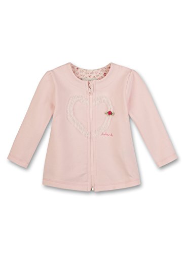 Sanetta Baby Girls 113429 Sweatshirt, Pink (hellrose 3655), 6-12 months (Manufacturer size: 080)