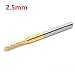 Produktbild Calli 2.5mm Schaftfräser Tungsten Stahl Titan Mantel Karbid Stich Bit CNC PCB Rotary Burr