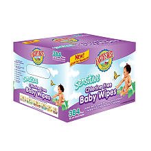 Earth's Best Sensitive Chlorine Free Baby Wipes, 384 ct