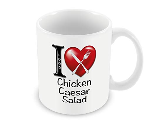 Chalkhill Printing Company Cp 193 Taza De Desayuno Diseño Con Texto En Inglési Love Chicken César Salad - 