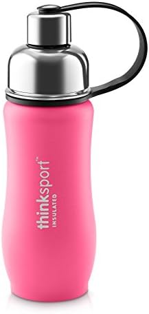 thinksport 350ml Insulated Sports Bottle, Coated Dark Pink, Size 12 oz