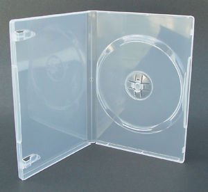 Preisvergleich Produktbild Slim DVD Cases (7mm) Single, Clear - 10 Pack