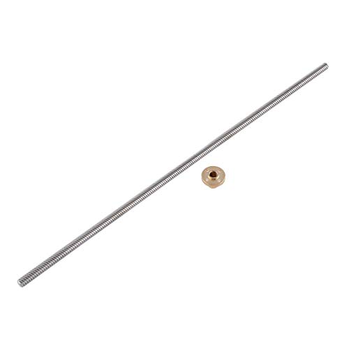 Preisvergleich Produktbild ForceSthrength T8 Gewindespindel Für RepRap 3D-Drucker Trapezgewindespindel Kupfermuttern Gewindespindel