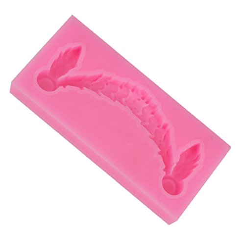Gazechimp Silikon-Form für Fondant/Schokolade/Zuckerverzierung, für Cupcakes, Mehr Form – Rosa 3D-Anhänger, 7.8×3.8×0.9cm - 3