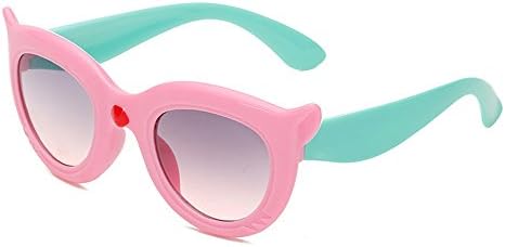 Sunglasses for Baby Girls Boys PC Frame Animal Colorful Cateye Eyewear UV Protection-Pink