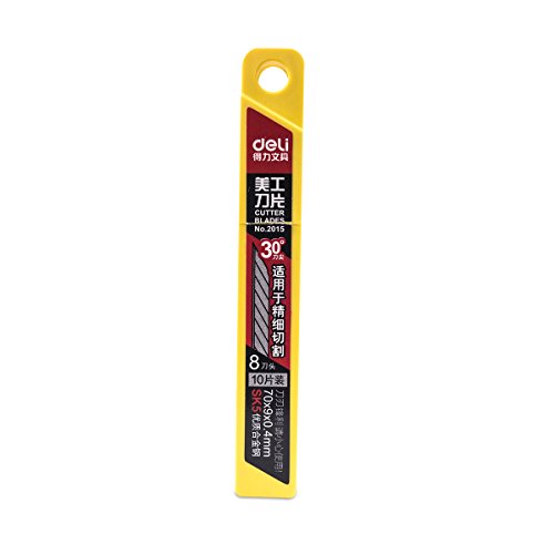 Deli SK5 30° 50x Klingen, 9mm – für Folierer- Grafikmesser / Folienmesser / Car wrapping knife, Cuttermesser - 6