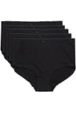 Yoursclothing Plus Size Womens 5 Pack Cotton Full Brief