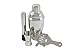 Produktbild mLabs Cocktail-Shaker Set - Premium Edelstahl - Profi Bar Mixer Set 5-teilig mit Shaker (500ml), Deckel, Stößel, Barmaß (2cl/4cl), Barsieb