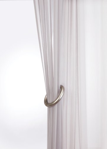 Umbra 244937-410 Window Halo Raffhalter, Gardinenhalter, Gardinenklammer, Gardinenraffhalter, Magnetischer Verschluss, metall, nickel - 4