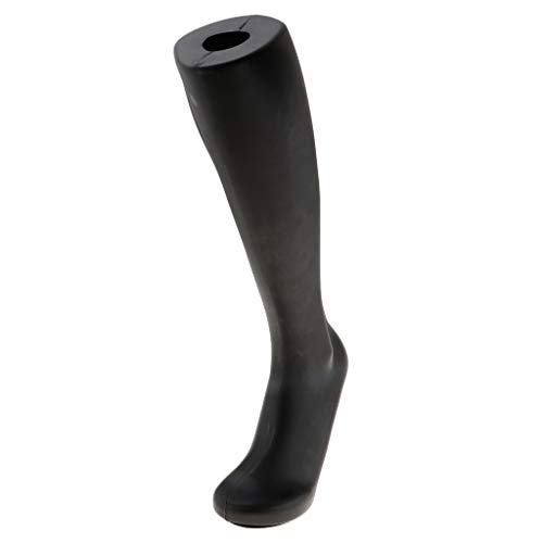 Preisvergleich Produktbild perfk Fuß Schaufensterpuppe Modell Schuhspanner Ankleidepuppe Socke Söckchen Fußring Fußspange Display Fußmodell Männer -Schwarz 26cm