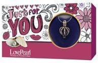Love Pearl In Clamshell Locket &amp; Silver Necklace Pendant Gift Set Just For You