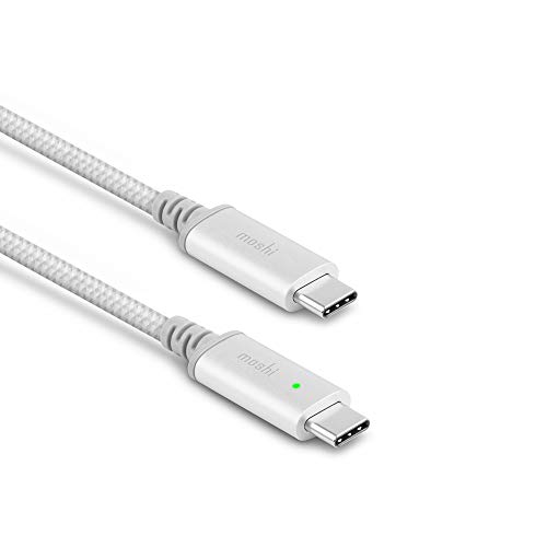 Moshi Integra - Cable USB C a USB con Smart LED, Color Gris