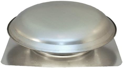 Cool Attic CX3000EEAM Power Roof Galvanized Steel Vent Dome with 2.1 Amp Energy Efficient PSC Motor, Mill