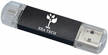 Two Way Dual USB OTG Memory Stick Flash Drive - USB to Micro USB Memory Stick, USB Flash Drive For Mobile phone and Computer - 8GB,16GB, 32GB. Compatible with all Android and Windows smart phones and tablets (32GB, Black)