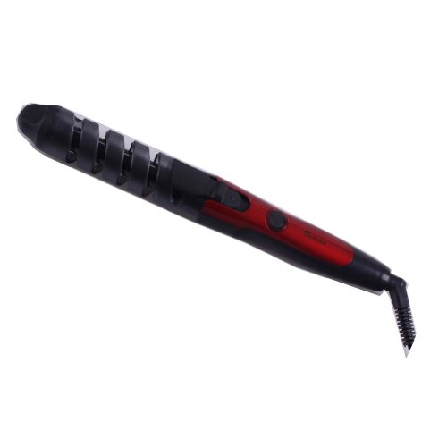 Surker 2014 Magic Pro Perfect Curl Electric Ceramic Hair Curler Spiral Hair Rollers Curling Iron Wand Salon Hair Styling Tools Styler Sk-1007 Red