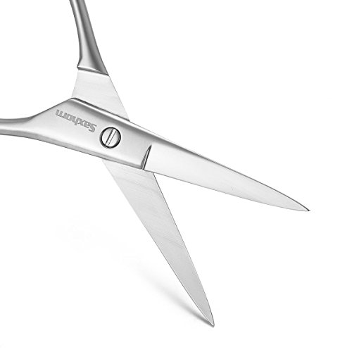 Saxhorn Beard & Moustache Scissors – Facial Hair Scissors – Forged & Chrome Plated Stainless Steel - Image 3