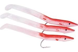 Fladen Portland Sandeel Bass Fishing Lure (Red, 9cm)