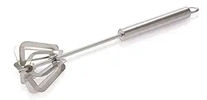 GPNT Stainless Steel Hand Push Whisk Blender for Home - Versatile Tool for Egg Beater, Milk Frother, Hand Push Mixer Stirrer - Kitchen Utensil for Blending, Whisking, Beating & Stirring