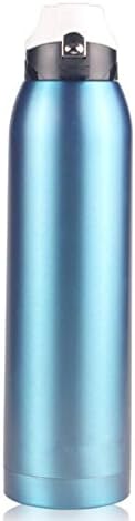 GOUQIN Water Cup Sport Bottle Water Bowl Outdoor Extra Large Capacity and Cold Preservation Cup Travel Stainless Steel Cup, Blue ,1500Ml