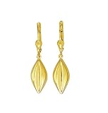 Echt Gold Damen Ohrringe in 585 Gold Pendel Gelbgold 14 Karat Schmuck 2782
