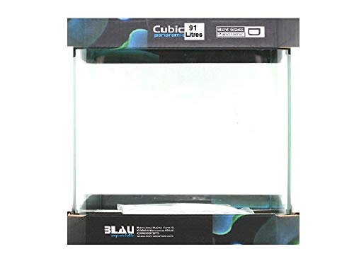 Blau Aquaritic Blue Cubic Nano Cube 91 L - Vaso de Cristal flotado (45 x 45 x 45 cm)